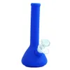 stile bicchiere Bong Fumare pipa ad acqua tabacco dab rig per fumo vaporizzatore a cera secca per erbe portatile con ciotola in metallo rimovibile