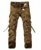 Los hombres de la marca pantalones tácticos de carga de los hombres de combate del ejército militar pantalones de algodón multibolsillos estiramiento flexible hombre pantalón casual 42 201126