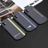 Tempered Glass Phone Cases For iphone 11 Xs Max Carbon Fiber Pattern Fall Prevention Sports Car Brand iPhone 12 Hard Shockproof Mobile Case