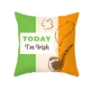 St. Patrick's Day Throw Poduszki Pokrowce 18 x 18 cali Shamrock Brzoskwiniowa Poduszka Skóry Pokrywa Irlandzka Poszewka Piwo Gnome Decor na kanapę