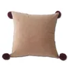 Federa per cuscino color caramello gomitolo di lana velluto federa per cuscino lombare quadrato federa nordico moderno minimalismo articoli per la casa 10 stiliZY76