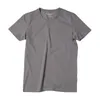 Camiseta básica sólida de verano para hombre, Camiseta ajustada de algodón con cuello redondo ajustada para hombre, camisetas transpirables de alta calidad 190115 220309