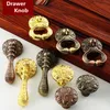 Modern fashion gold drop ring Pendant wine TV cabinet cupboard handle retro style bronze antique copper drawer knob pulls