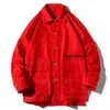 Vår ny bomull herr trend trend lös färg matchande bomull kläder tjock avslappnad vild jacka chamarras para home 201218