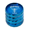 Hornet 4 katmanlar 63mm çinko alaşım tütün bitki değirmeni elmas şekli bitkisel sigara değirmenleri sigara içen aksesuarları