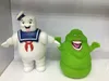 2 pçs conjunto Cartoon Anime Ghostbusters Green Ghost Slimer Action Figure Boneca PVC Action Figures Model BB Knock Toys For Kids Xmas T20288S