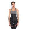 Corset d'entraînement de taille en latex respirant 25 os en acier Amincissant le corps Shapers Belly Tummy Shapewear Trois rangées de crochets DHL Free Sculpting Girdle