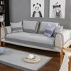 Простое хлопковое белье ткацкий диван крышка антибрюшного кресла чехол для гостиной секции для дивана 1шт домашний диван декор коврик LJ201216