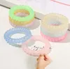 Telephone Wire Hairband Matt Colors Rubber Bands Stretchy Spiral Coil Hair Ties Ropes Girls Hair Accessories 21 Colors DW6378