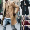 IMCUTE Yeni Varış Moda Men039s Trençkot Sıcak Kırık Ceket Yün Peacoat Uzun Palto Palto Üstler Kış11783944