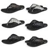 Chinelos de desenhista de luxo Mayari Arizona grade padrão homens preto branco marrom sandálias de couro genuíno sapatos casuais loafers praia flip flops