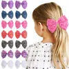 crystal bow hair clip