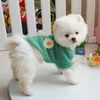 Dog Apparel PETCIRCLE Puppy Clothes Daisy Plush Crew Neck Shirt Pet Cat Fit Small Spring And Autumn Cute Costume Cloth Shirt1