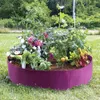 Stof Verhoogd Tuin Bed 50 litres Ronde Aanplant Container Groeien Zakken Ademend Vilt Planter Pot Voor Planten Kwekerij Pot Y200723