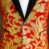 Nouveau formel smoking broderie paillettes velours Blazer scène Performance haute qualité costume veste chanteur hôte danse Performance Studio hommes Costume