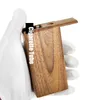 Più nuovo Natural Wooden Dugout Sigarette Sigaretta one battitore Tubo fumatori Copertura portatile Copertura Pulizia Ago Erba Tabacco Scatola di stoccaggio Stash Case DHL GRATIS