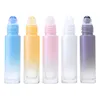 10 ml Jade Roll-On Flasche Reise Tragbare Mini Glas Ätherisches Öl Flaschen Natürliche Kristall Stein Kosmetische Leere Abfüllung