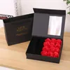 Suporte de caixa de joias com rosas, amor verdadeiro, flores imortais, flor para sempre, anel de casamento, brincos, colar, caixa de presente de dia dos namorados se3077