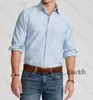 Shirts Heren Designer Zakelijk Overhemd Mode Casual katoen Heren Slim Fit Streep Dames klein paard Man Effen korte Kleding lange mouwen Kleur Kleding