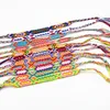 Vente de mode Style Vintage couleurs aléatoires 1 5CM largeur coton tricoté unisexe Bracelet d'amitié été Bracelets324v