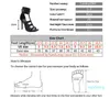 5656 Kadın Sandalet Ince Yüksek Topuklu 11 cm Gladyatör Bandaj Çapraz Bağlı Moda Yaz Parti Femme Ayakkabı Boyutu 40