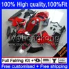 Bodys pour HONDA CBR 600 CC RR 600CC CBR600RR Rouge noir chaud 05 06 48HM.199 CBR 600RR F5 05 06 CBR600F5 CBR600 RR 2005 2006 Carénages d'injection