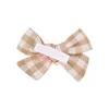 Baby Hair Clips Bowknot Barrettes barn Småbarn Bomull Hårnålar Clippers Girls Headwear Accessoarer for Children Candy Color YL2511