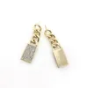 Fashion Brands Inlaid Brick Earrings Wholesale Luxury Womens 18K Gold-plated Letter Earrings High Quality Wedding Party Jewelry