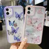 Bling Bling Phone Case for iphone 12 mini 11 pro max Butterfly Giltter case cover for iphone xr 8 7 plus shell clear