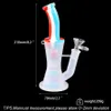 Кальяны 8,3-дюймовые силиконовые водопроводные трубы с двойным фильтром, портативные сверхпрозрачные кальяны для курения табака, бонг