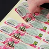 Aangepaste gecoate papierpakket Labels Stickers Gedrukte kleurrijke vinylsticker Top Aarriving Advertentie Promotie Lijm label