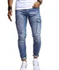 E-Baihui 2021 Höst Vinter Ny stil Jean European och American Men's Jeans Hip-hop Tvättade Casual Byxor Sport Skinny Jeans C123