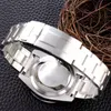 Klocka Automatiska Mekaniska Herrklockor 40 mm Keramisk Bezel Silver Armband Rostfritt Stål Livslängd Vattentät Montre De Luxe Klassiska Business Herrarmbandsur