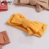 Turbante de malha bebê menina headbands arco contínuo bebê recém-nascido headwrap adorável para crianças faixa de cabelo menina acessórios de cabelo bonito