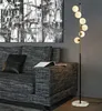 Nordic simples lâmpada de piso sala de estar vidro bola quarto criativo arte decoração de casa lâmpada