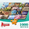 3D Jigsaw Puzzles 1000 stuks Papierspeelgoed Educatief speelgoed voor Chilren Puzzels voor Volwassenen Decoraties Sublimation Blanks 201218