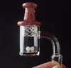 25 мм шириной полный сварной кварцевый браслетный гвоздь для курения ногтей с прядильным карбным крышкой Terp Pearl для Water Bongs Dab