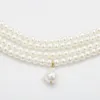 Gorgeous Multilayers Imitation Pearl Choker Necklaces for Women Jewelry Irregular Pearls Pendant Wedding Necklace