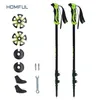 Homful para bastones de marcha nórdica camping senderismo ultraligero ajustable telescópico Alpenstock Trekking Pole llegada 220104