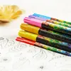 1218 Kolory 0,7 mm marker farby akrylowej długopis Pen Pen PET do ceramicznego szklanego szklanego porcelanowego kubka drewnianego tkaniny malarstwo 201116