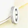 2 stks / set Classic Black Ceramic Ring Mooie Krasbestendige Gezonde Materiaal Sieraden voor Vrouwen met Bling Crystal Fashion Ring