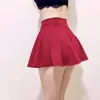 スカートWomengaga 2021 Seyx White Black Red MiniプリーツAラインカワイイJK甘い韓国の女の子女性女性XJ8U