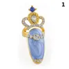 2021 Novelty Bowknot Nail Ring Charm Crown Bloem Crystal Finger Nail Ringen voor Dames Lady Rhinestone Fingernail Beschermende Mode-sieraden