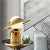 북유럽 포스트 모던트 크리 에이 티브 금속 모자 테이블 램프 디자이너 거실 침대 램프 호텔 아트 테이블 라이트 니스 룸 홈 조명