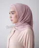 Femmes bulle coton froissé Hijabs bandeau islamique hijabs foulards châles 180*70 cm