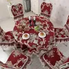 Proud Rose Chenille Table Cloth European Dining Table Cover Chair Cushion Cover Round Tablecloths T200707