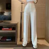 Pantaloni casual da donna di nuova moda autunno eleganti pantaloni slim con cerniera a vita alta pantaloni comodi da donna 201118