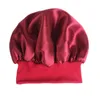 Expédition rapide 11 couleurs New Silk Night Cap Hat Double Side Wear Women Head Cover Sleep Cap Haute élasticité Satin Bonnet Chemo Cap