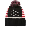Winter Keep Warm Knit Acryl Beanie voor man vrouwen gebreide hoeden voor nationale vlag unisex paar beanies hoed hele274F