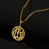 Мода Аллах Ислам Мусульманское Кулон Ожерелье Для Женщин Мужчины Золотой Серебряный Цвет Арабской Ближневосточной Религии Ювелирные Изделия